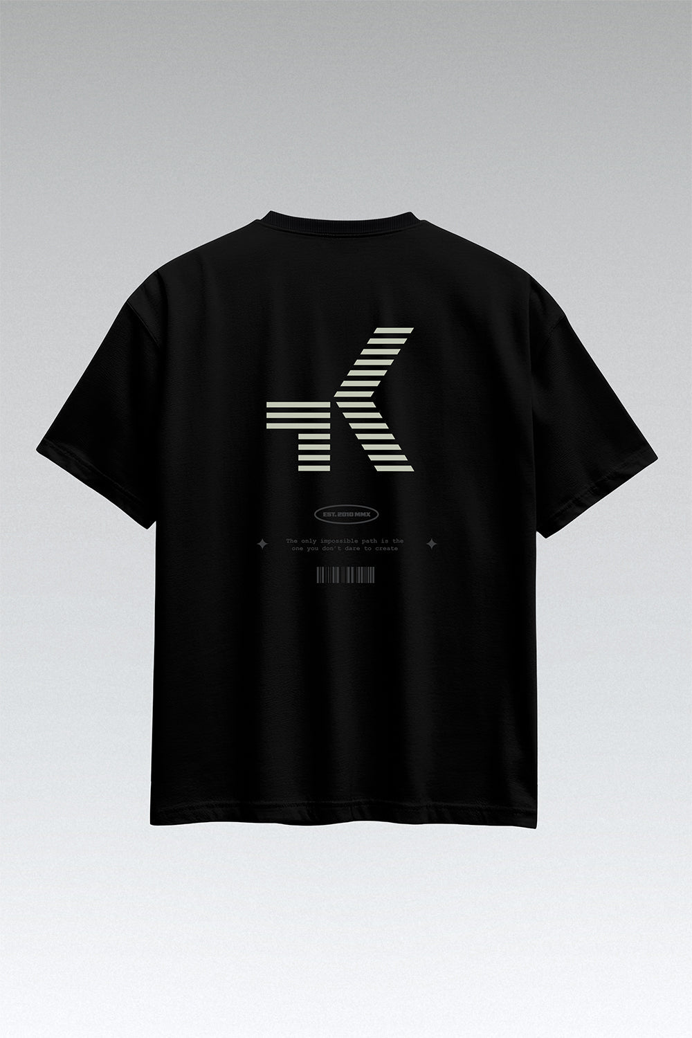 CAMISETA CASUAL OVER RIDE UNISEX BLACK