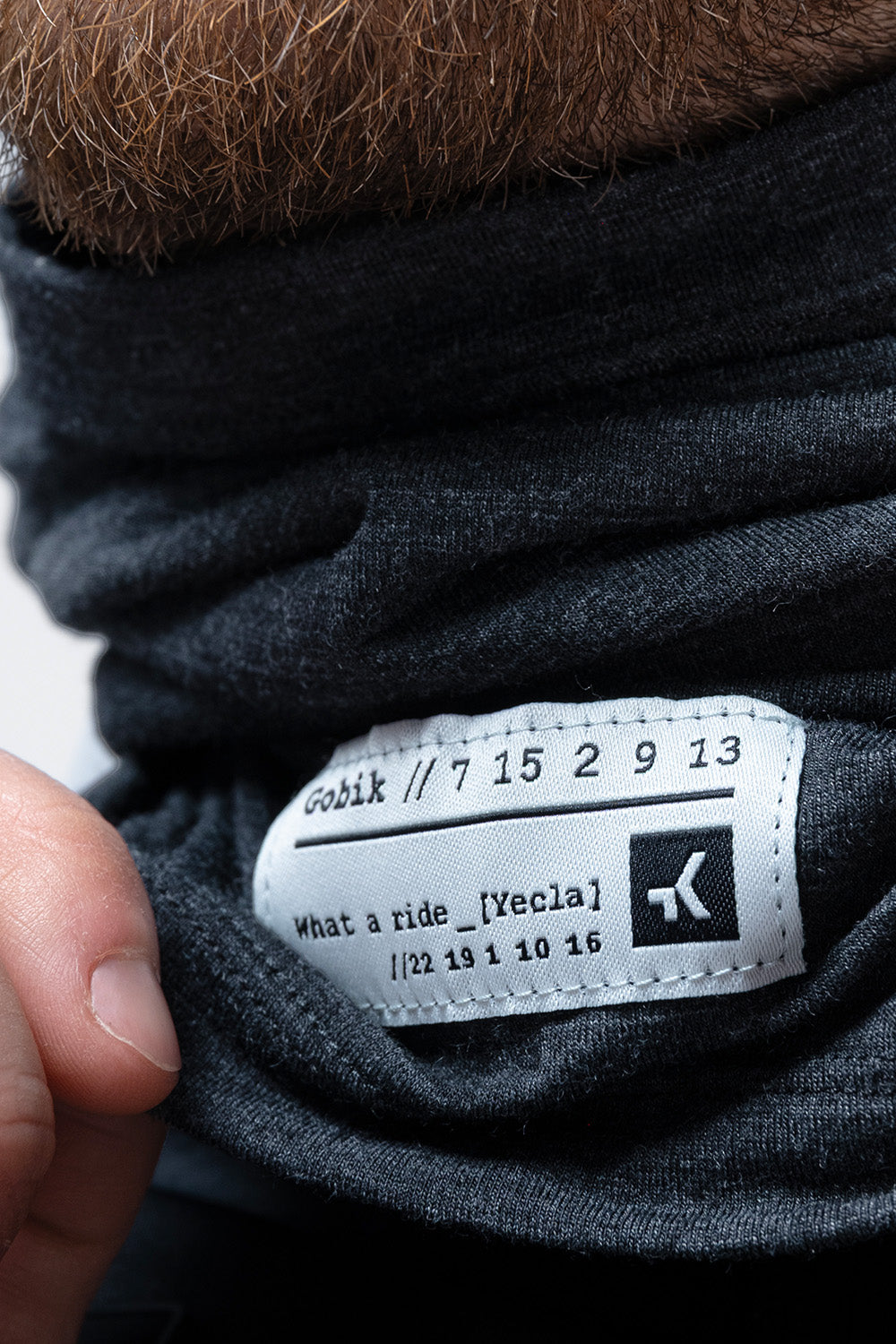 BANDANA MERINO MOONBAH SOLID UNISEX GRAPHITE