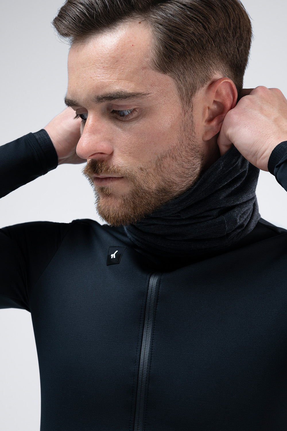 BANDANA MERINO MOONBAH SOLID UNISEX GRAPHITE