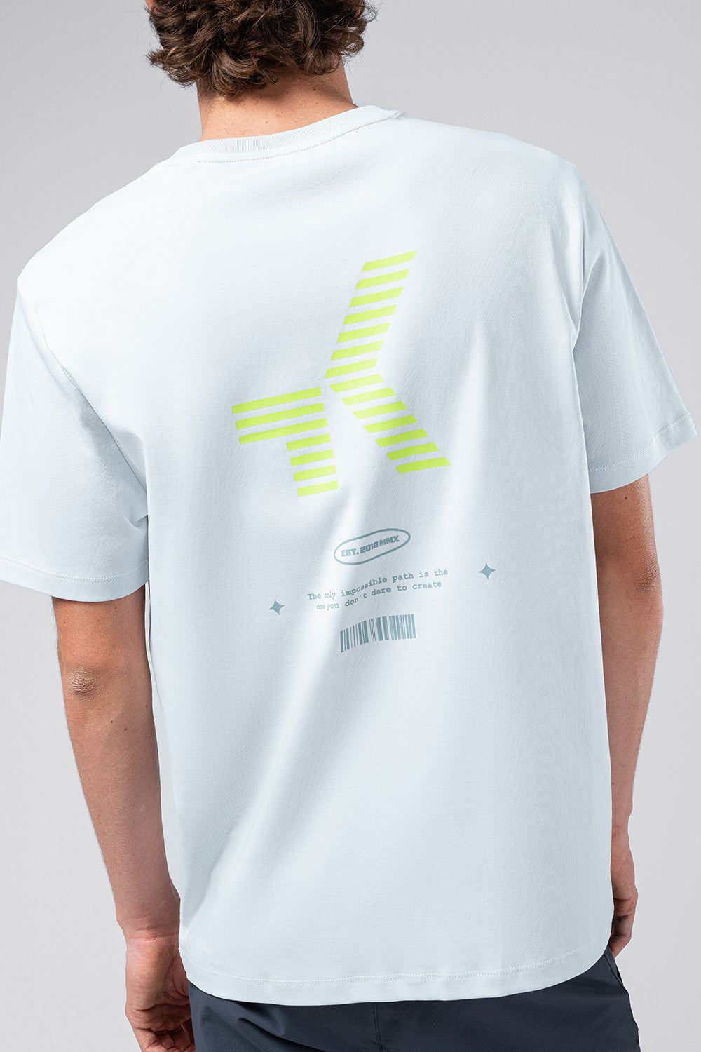 CAMISETA CASUAL OVER RIDE UNISEX PEARL BLUE