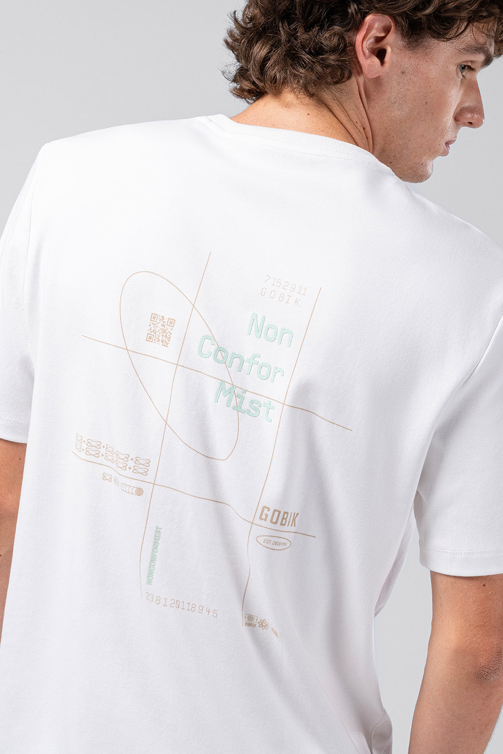 CAMISETA CASUAL OVER RIDE UNISEX WHITE