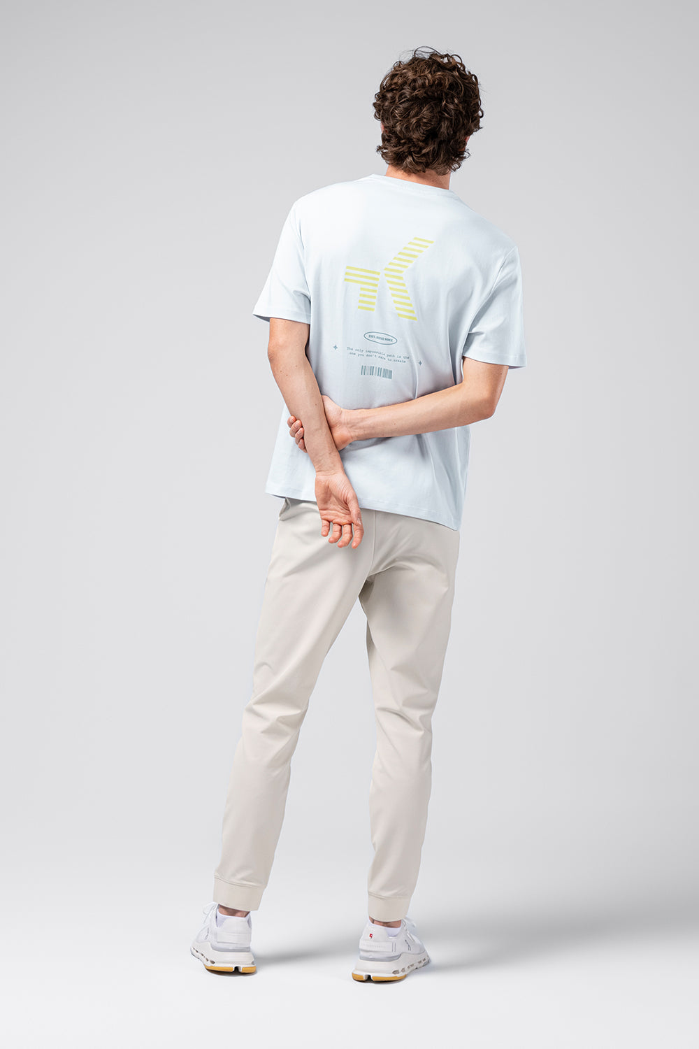 CAMISETA CASUAL OVER RIDE UNISEX PEARL BLUE