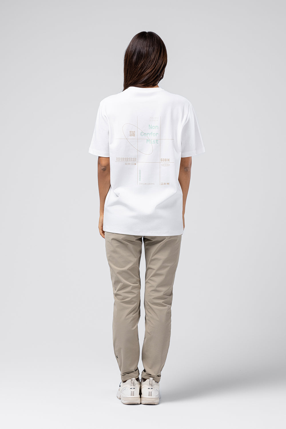 CAMISETA CASUAL OVER RIDE UNISEX WHITE