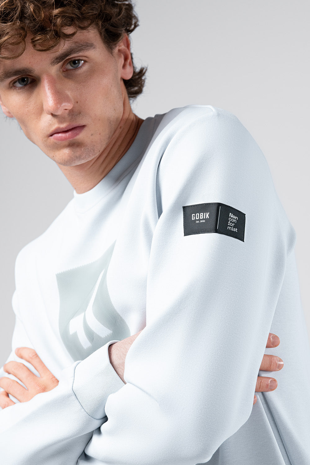 SUDADERA HOVER UNISEX PEARL BLUE