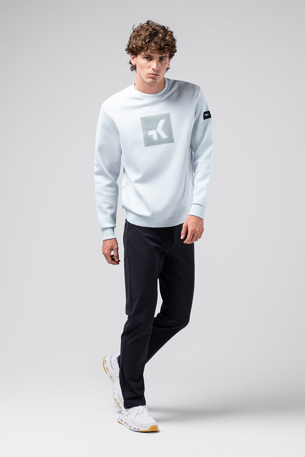 SUDADERA HOVER UNISEX PEARL BLUE