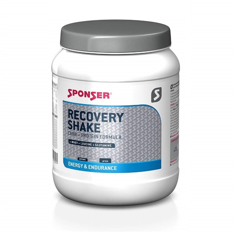 SPONSER Recovery Shake - Bebida de proteína y carbohidratos en polvo - 900g